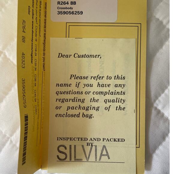 Dooney and Bourke Pebble Grain Small Tassel Crossbody Dust Bag & Registration - Picture 6 of 6